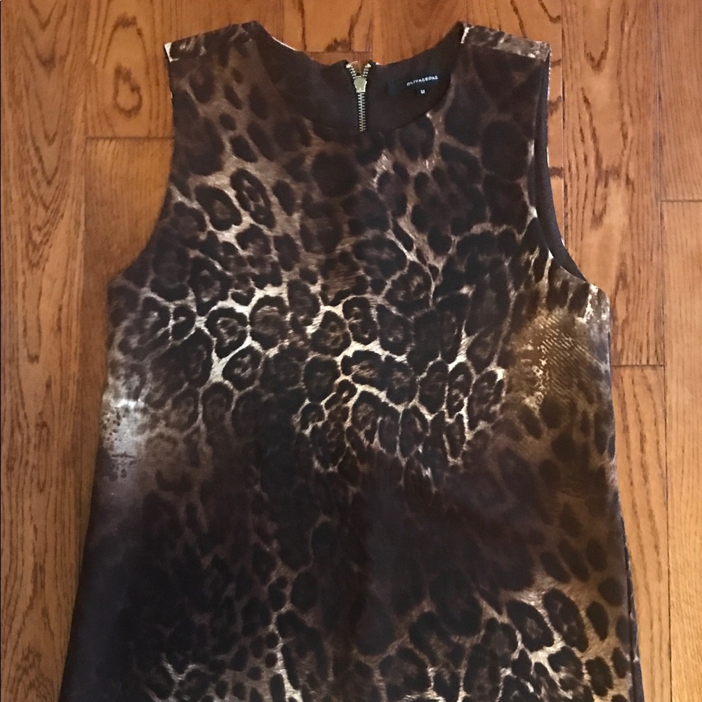 Olivaceous Leopard print dress
